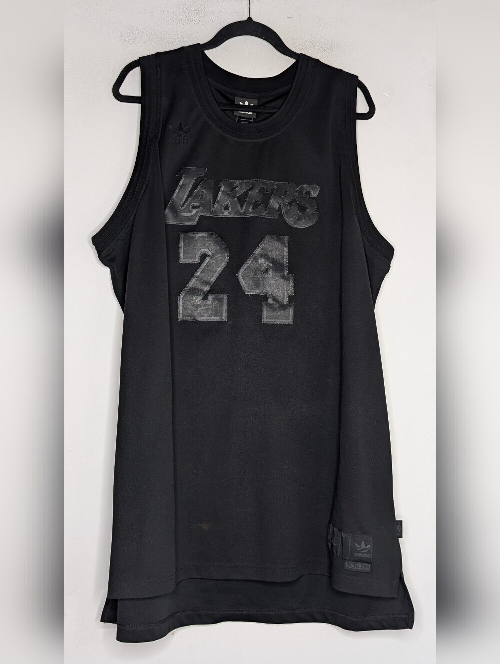 Kobe Bryant Lakers All Black Blackout Jersey Men's 2XL